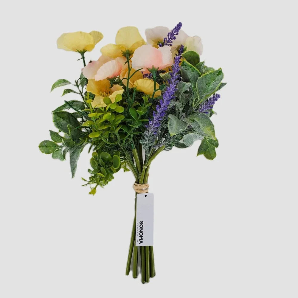 Sonoma Goods For Life The Manor Flower‎ Shop Artificial Poppy Lavender Bouquet